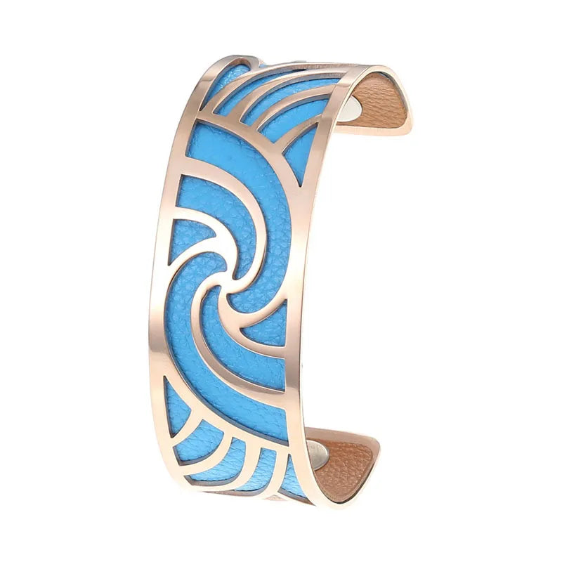 Cremo Love Cuff Bracelets Stainless Steel 25mm Bangles Manchette Femme Interchangeable Reversible Leather Band Pulseiras Badiee Stylez