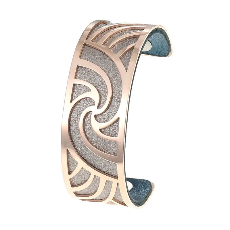 Cremo Love Cuff Bracelets Stainless Steel 25mm Bangles Manchette Femme Interchangeable Reversible Leather Band Pulseiras Badiee Stylez