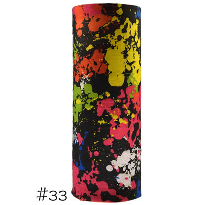 Men Women Windproof Headband Tube Bandana Headscarf Outdoor Cycling Mask Elastic Seamless Scarves Head Face Neck Sunshade Collar 33 One Size >8Y