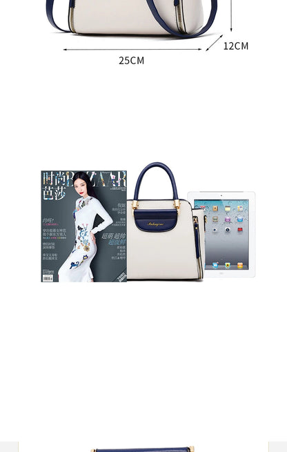 Women's bag 2025 new fashion women's bags hit color hand-held  bag Europeand the United States all-match shoulder messenger bag