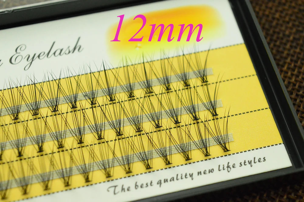 1 box 60 clusters 10/20D extension eyelashes, individual eyelashes, Natural Thick False Eyelashes, , Individual Eyelash Bunche