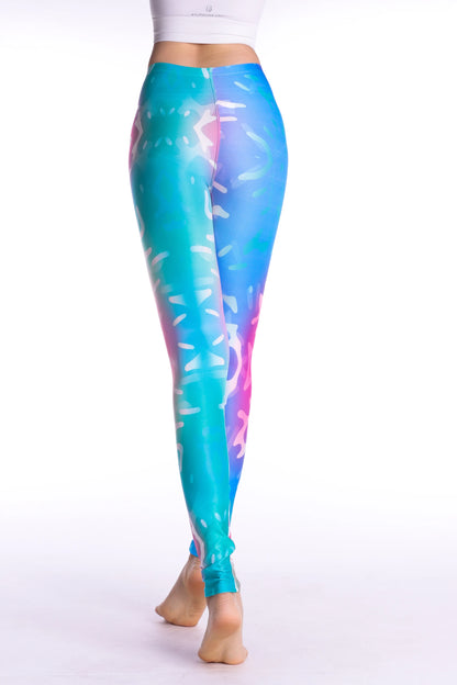 Women Leggings High Waist Cartoon Comic Beauty Print Trousers Soft Female Casual Elastic Pant