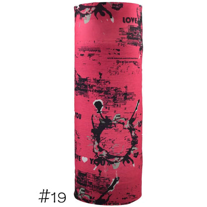 Men Women Windproof Headband Tube Bandana Headscarf Outdoor Cycling Mask Elastic Seamless Scarves Head Face Neck Sunshade Collar 19 One Size >8Y