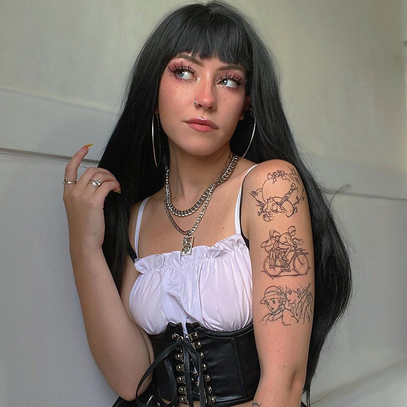 Women Corset Bustier Crop Top Lace-up Bandage Black Gothic Leather Underbust Suspender Cami Vest Waist BodyshaperTank Cummerbund