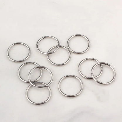 Right Grand Hypoallergenic Nose Rings ASTM F136 Titanium Septum Jewelry Hinged Segment Ring Body Piercing Nose Hoop Lip Rings