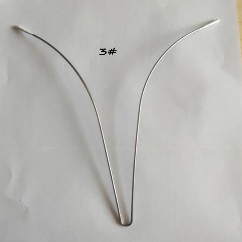 Wholesale High Quality Large Size V Shape Steel Ring Wedding Dress Swimwear Evening Dress Bra Accessory Underwear Steel Ring