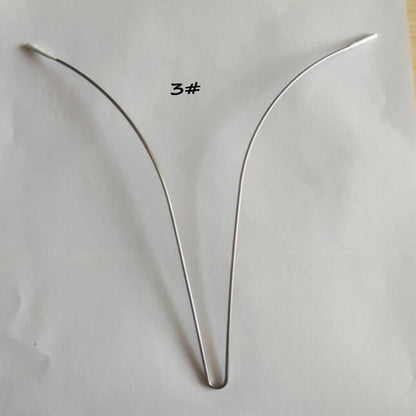 Wholesale High Quality Large Size V Shape Steel Ring Wedding Dress Swimwear Evening Dress Bra Accessory Underwear Steel Ring