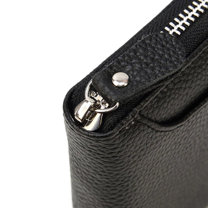 2023 New Short Wallet Men Women Vintage Fashion Card Holder Zipper Coin Purse Crazy Horse Leather Mens Slim Zipper Purse Wallet