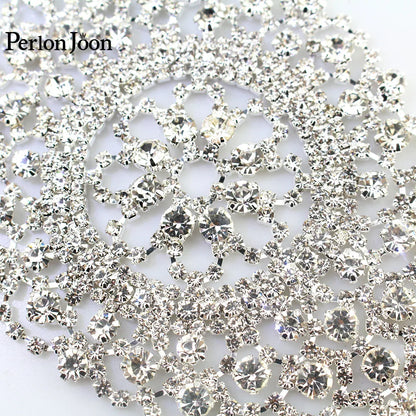 Crystal for Welding technology patch classic DIY gold silver wedding dress Rhinestone decoration accessories YHX061