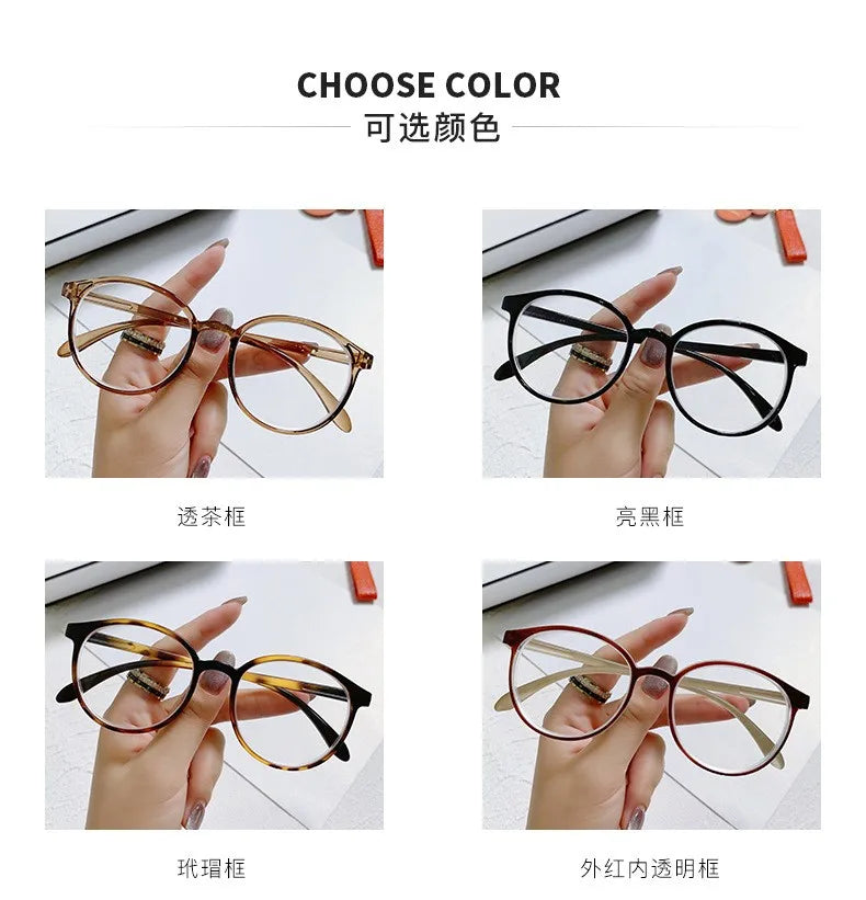New arrival Computer Glasses Frame Women Men Anti Blue Light Round Eyewear Blocking Glasses Optical Spectacle Eyeglass Badiee Stylez