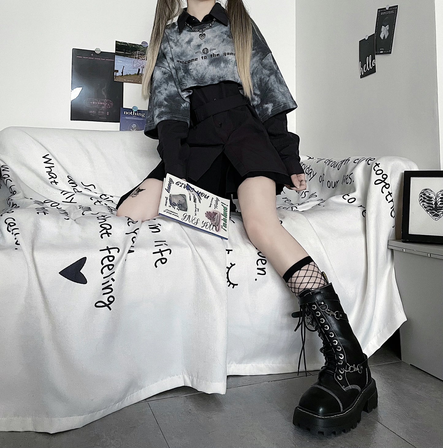 harajuku loose tops women sweatshirts gothic loose streetwear hoodies kawaii hoodie and shirts fashion clothes