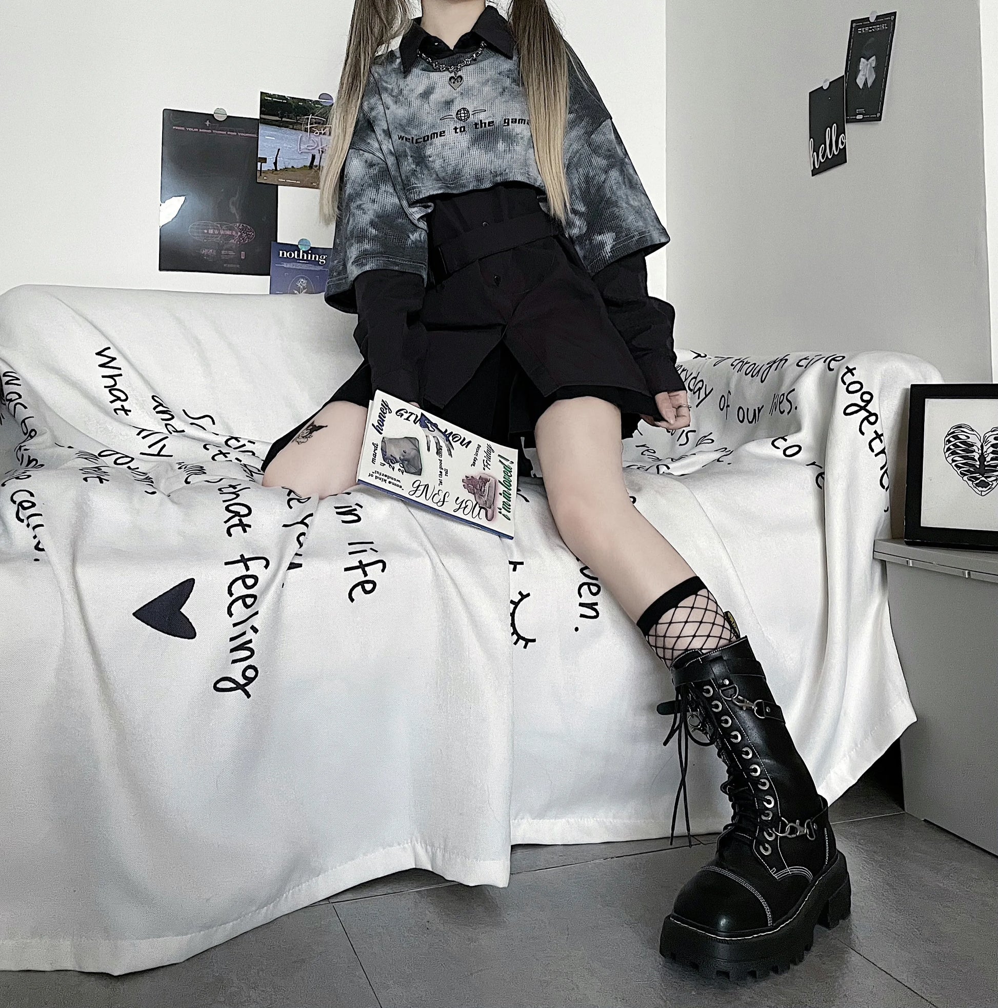 harajuku loose tops women sweatshirts gothic loose streetwear hoodies kawaii hoodie and shirts fashion clothes