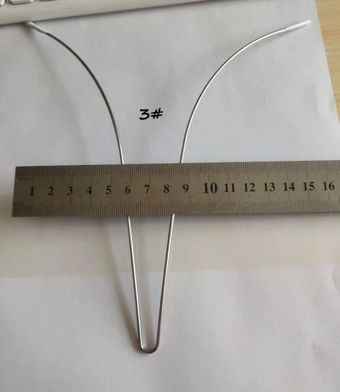 Wholesale High Quality Large Size V Shape Steel Ring Wedding Dress Swimwear Evening Dress Bra Accessory Underwear Steel Ring