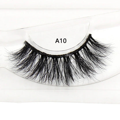 LEHUAMAO False Eyelashes Mink Lashes Natural Thick False Eyelashes Extension Wispy Soft Lashes Makeup Tools D22