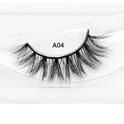 LEHUAMAO False Eyelashes Mink Lashes Natural Thick False Eyelashes Extension Wispy Soft Lashes Makeup Tools D22