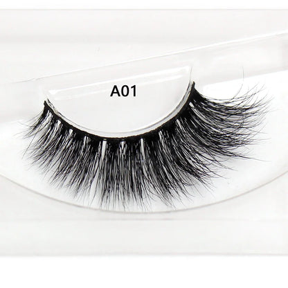 LEHUAMAO False Eyelashes Mink Lashes Natural Thick False Eyelashes Extension Wispy Soft Lashes Makeup Tools D22