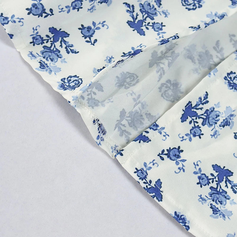 Summer Women Puff Sleeve Floral Printed Dress,Long Dresses,Woman Clothing,Dress Women,Women's Elegant Dresses,Sexy Costume Women