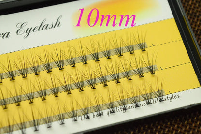 1 box 60 clusters 10/20D extension eyelashes, individual eyelashes, Natural Thick False Eyelashes, , Individual Eyelash Bunche