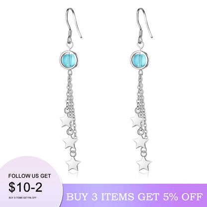 2020 NEW HOT SALE 100% Real 925 Sterling Silver Crystal Circle Earring For Women Making Jewelry Gift Wedding Party Engagement E-0213