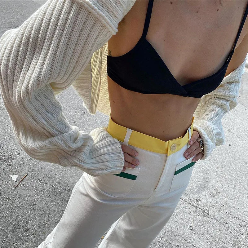 Tossy White Women Sweater Shrugs Cropped Top Full Lantern Sleeve Knitwear Pullover Sexy Summer High Street Outwear 2023 Spring