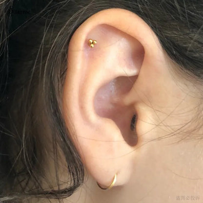 Starose 1Pair 1.2x6/8mm Bar Mini Ball Nose Stud Labret Lip Ring Helix Piercing Nostril Conch Tragus Earrings Pircing Ear Jewelry