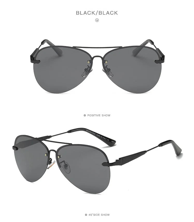 49784 Pilot Retro Polarized Light Luxury Sunglasses Men Women Fashion Shades Uv400 Vintage Glasses Men Sunglasses