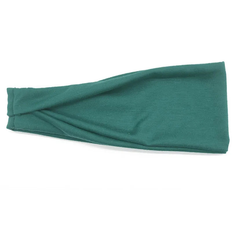 Women Headband Twist Cotton Sport Wide Turban Twisted Knotted Headwrap Girls Hairband Fashion Head Band Hair Accessories