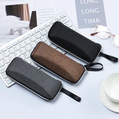 1 Pcs Zipper Closure Sunglasses Hard Box Eyewear Case Simple Style Portable EVA Reading Glasses Protective Box Unisex Travel