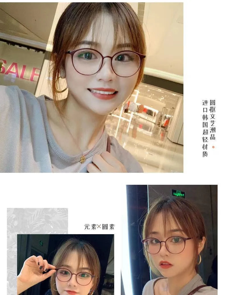 New arrival Computer Glasses Frame Women Men Anti Blue Light Round Eyewear Blocking Glasses Optical Spectacle Eyeglass Badiee Stylez