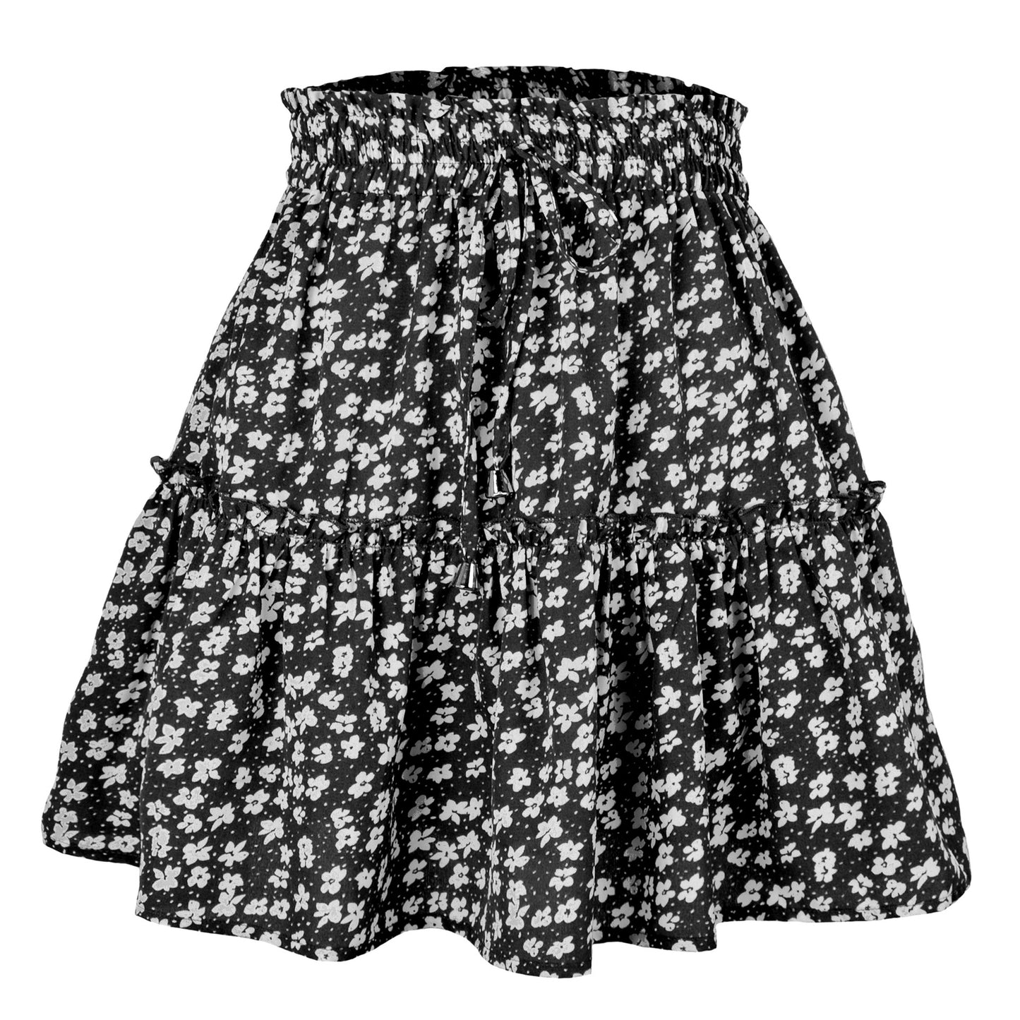 2025 Hot Sexy Ins Women's High Waist Fashion Printed Skirt Bohemian Style Small Floral A-line Female Mini Skirts Womens