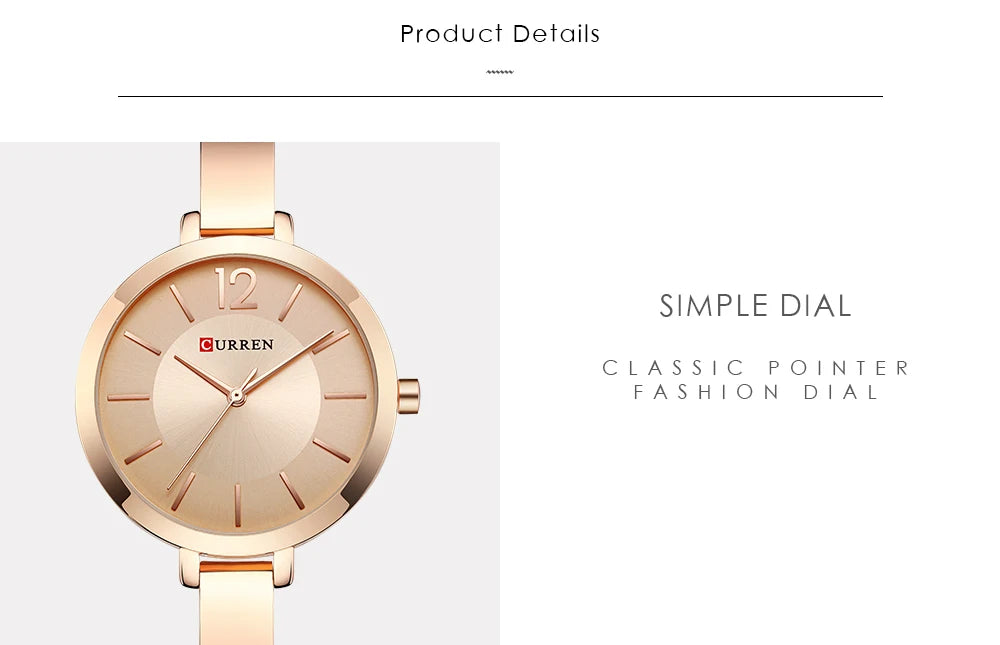 CURREN Watch For Women 9012 Top Brand Luxury Quartz Clock Casual Fashion Ladies Wristwatch Lady Clock Relogio Feminino