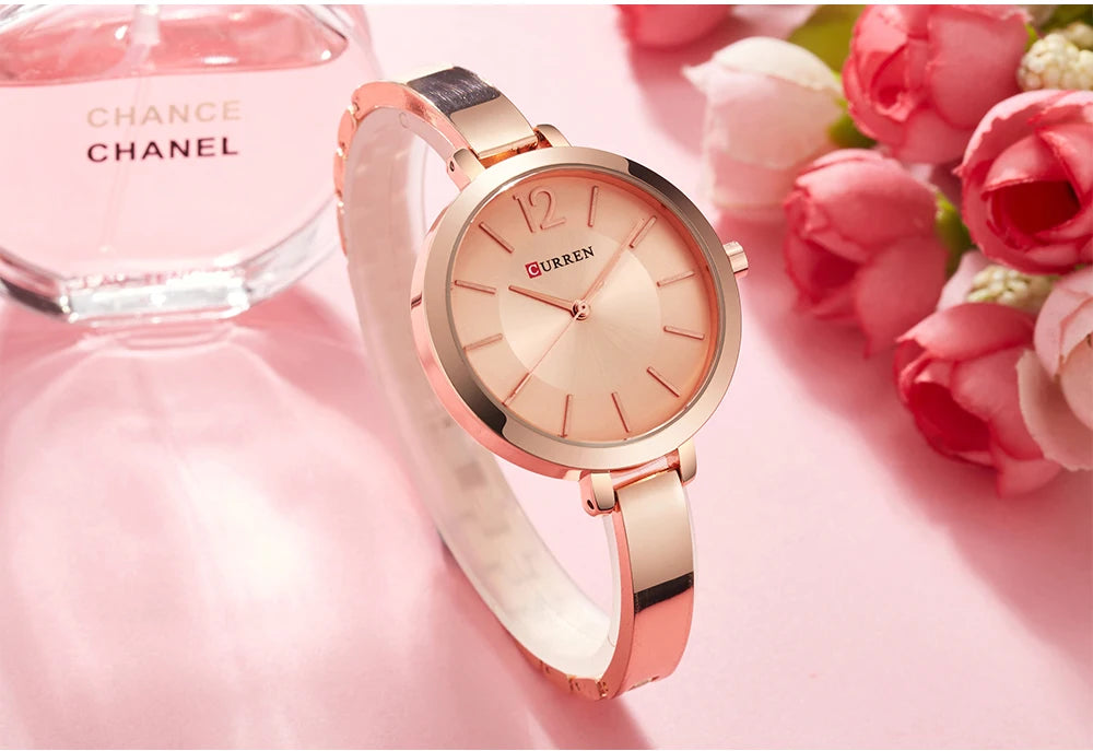 CURREN Watch For Women 9012 Top Brand Luxury Quartz Clock Casual Fashion Ladies Wristwatch Lady Clock Relogio Feminino