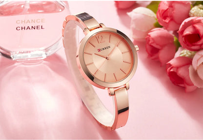 CURREN Watch For Women 9012 Top Brand Luxury Quartz Clock Casual Fashion Ladies Wristwatch Lady Clock Relogio Feminino