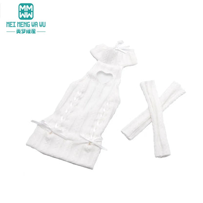 1/4 1/3 BJD clothes DD SD DDL MSD doll fashion hanging neck hanging neck sweater dress Arm sleeve JPy-006-T-A