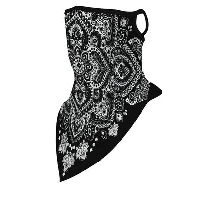 1PC Floral Print Multi-Function Scarf Neck Cover Face Mask Cycling Balaclava Bandana Scarf Cap Headwear Outdoor Sport Accessory