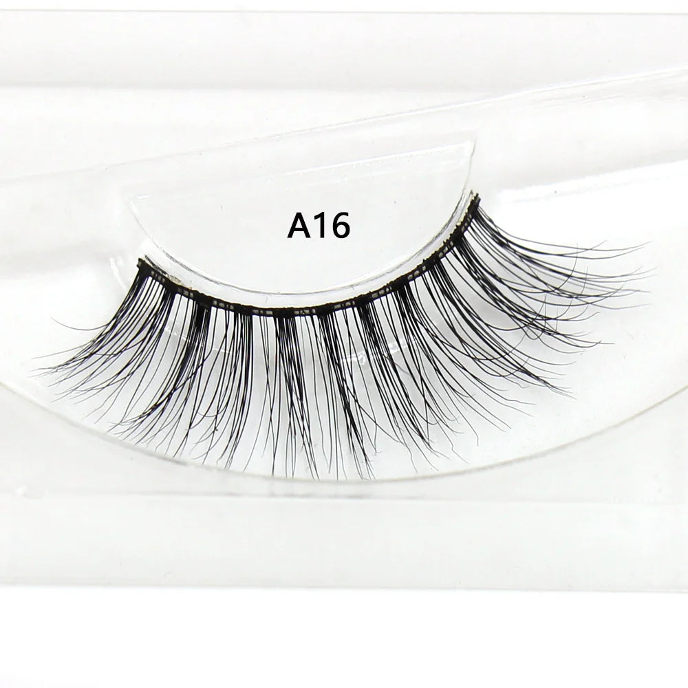 LEHUAMAO False Eyelashes Mink Lashes Natural Thick False Eyelashes Extension Wispy Soft Lashes Makeup Tools D22