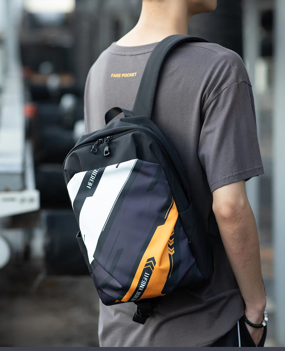 Hk Mini Popular Men's Backpack 12.9 Inch Ipad Waterproof Light Weight Women School Bags Short Trip Travel Sports Backpack Casual