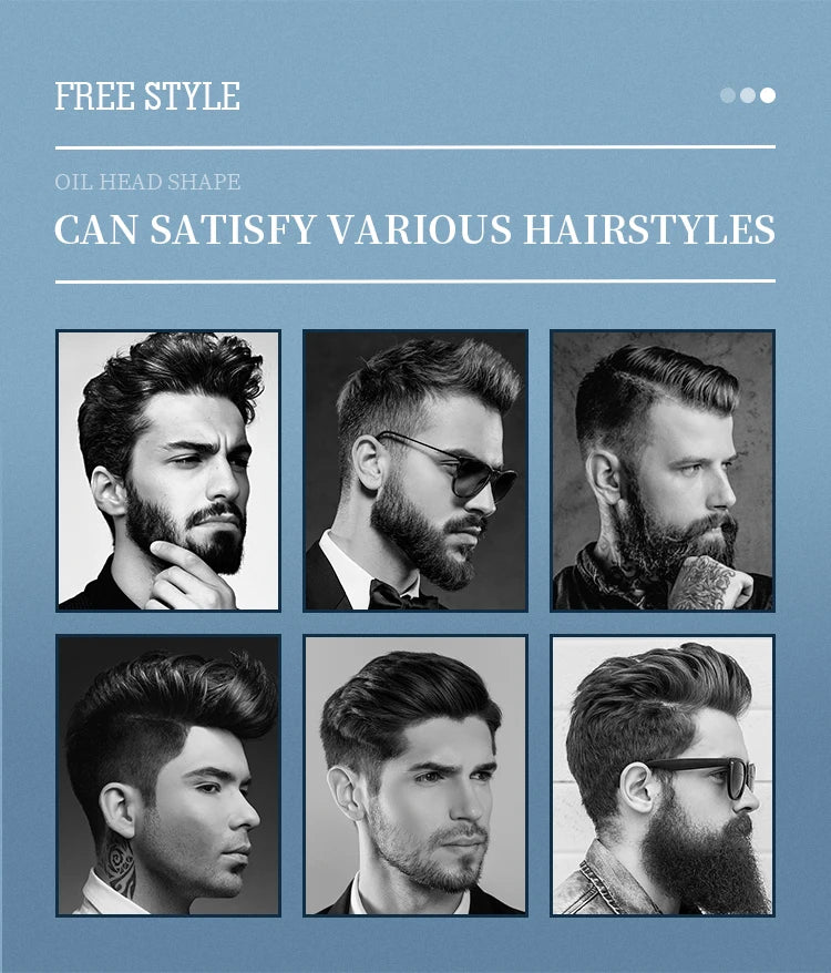 Men Oil Head Comb Hairdresser Haircut Wide Tooth Fork Comb Two-side Tooth Design Detangling Comb Salon Barber Hairdressing Tools