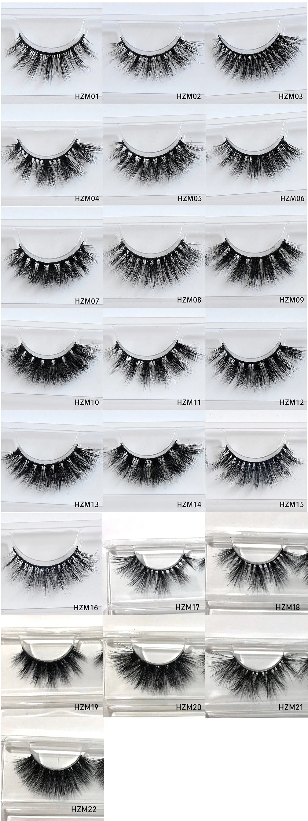 Dropshipping 15-18mm 3D Resuable Dramatic Wispy Mink Fake Eyelashes Makeup Strip False Lashes With Free Eyelash Packaging Boxes