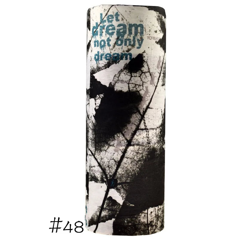 Men Women Windproof Headband Tube Bandana Headscarf Outdoor Cycling Mask Elastic Seamless Scarves Head Face Neck Sunshade Collar 48 One Size >8Y