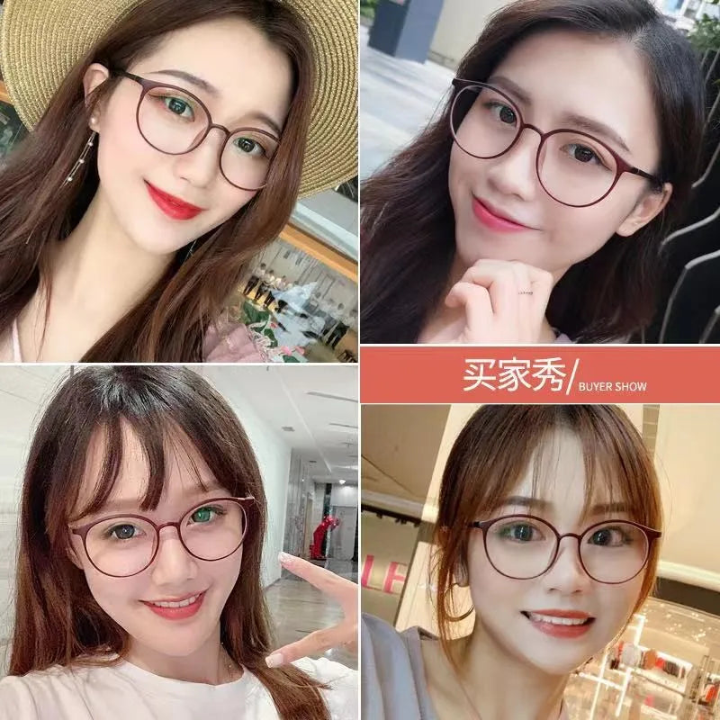 New arrival Computer Glasses Frame Women Men Anti Blue Light Round Eyewear Blocking Glasses Optical Spectacle Eyeglass Badiee Stylez