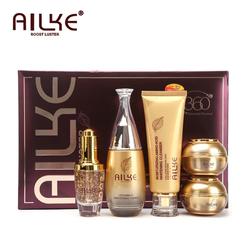AILKE Whitening Dark Spot Remove Facial Skin Care Cream With Collagen Anti- Freckles Wrinkle Repair Women Premium Face Product 5 in 1