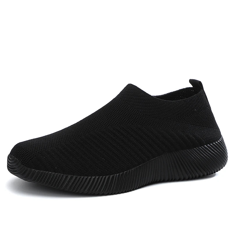 Women Vulcanized Shoes High Quality Women Sneakers Slip On Flats Shoes Women Loafers Plus Size 42 Walking Flat 1926heise