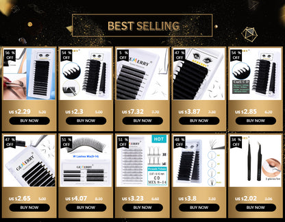 GEMERRY Easy Fan Lashes Eyelashes Extension Artificial Lash Faux Mink Makeup Cils Long Blooming Russian Volume False Eyelash