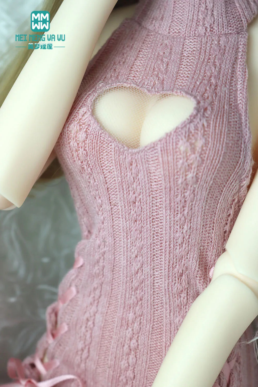 1/4 1/3 BJD clothes DD SD DDL MSD doll fashion hanging neck hanging neck sweater dress Arm sleeve