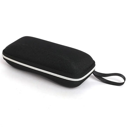 1 Pcs Zipper Closure Sunglasses Hard Box Eyewear Case Simple Style Portable EVA Reading Glasses Protective Box Unisex Travel black