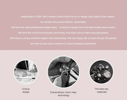 925 Silver New Arrival Four Claw Round Zircon Double Rings For Ladies Party Birthday Jewelry Gift