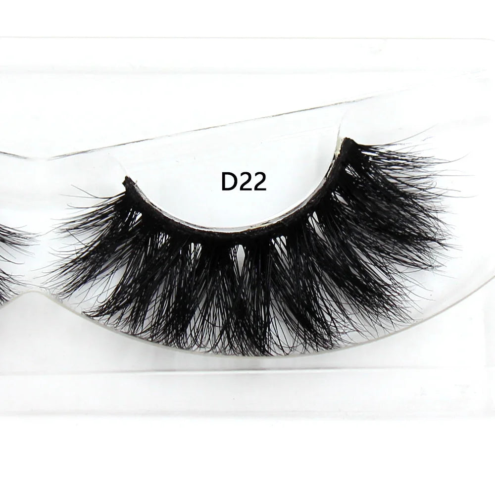 LEHUAMAO False Eyelashes Mink Lashes Natural Thick False Eyelashes Extension Wispy Soft Lashes Makeup Tools D22
