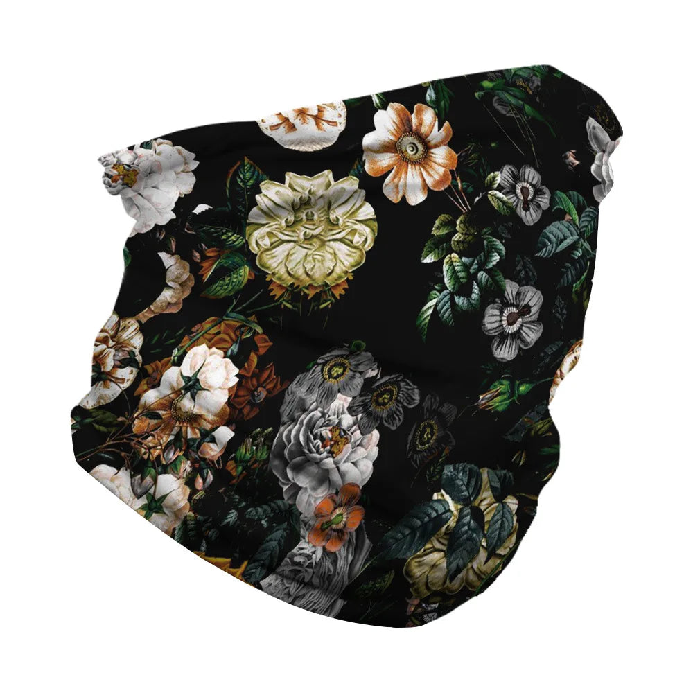 Women and men Fashionable digital print outdoor cycling neck gaiter and mask multi-functional magic headband and magic scarf