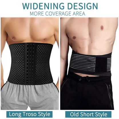 Waist Trainer Shapers Corset for Men Abdomen Reducer Slimming Belt Shapewear High Compression Modeling Strap Workout Girdle Faja